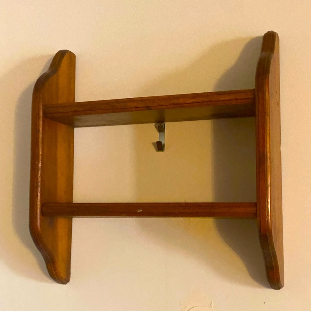 Vintage Wood Knickknack Shelf